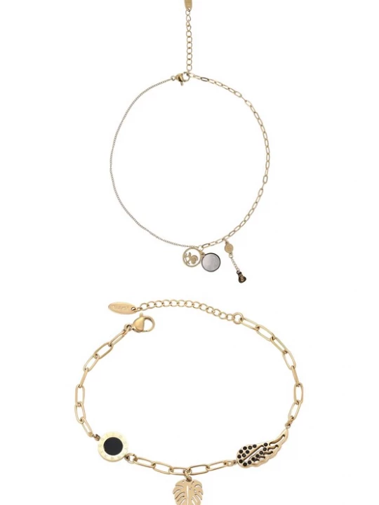 Foto van product faina Armband goud / parelwit