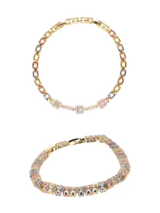 Foto van product faina Armband goud / rose-goud / zilver