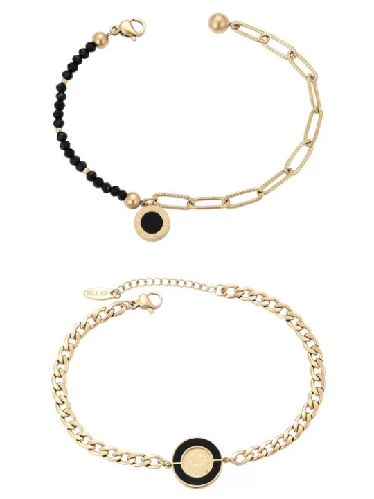 Foto van product faina Armband goud / zwart