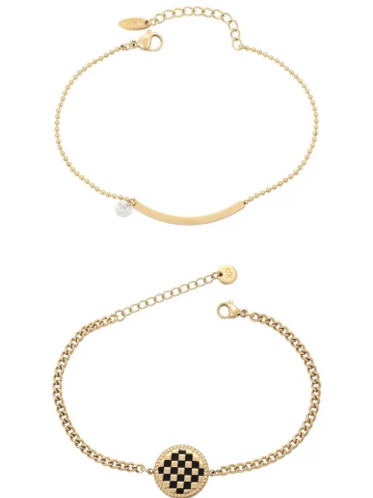 Foto van product faina Armband goud / zwart