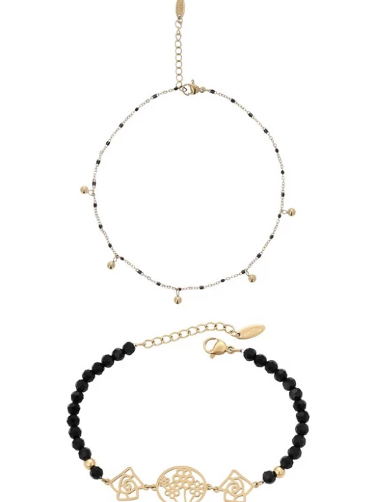 Foto van product faina Armband goud / zwart