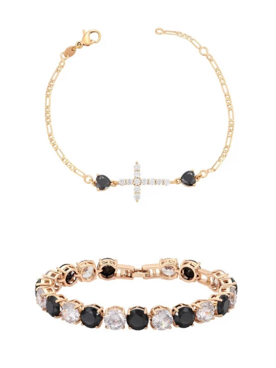 Foto van product faina Armband goud / zwart