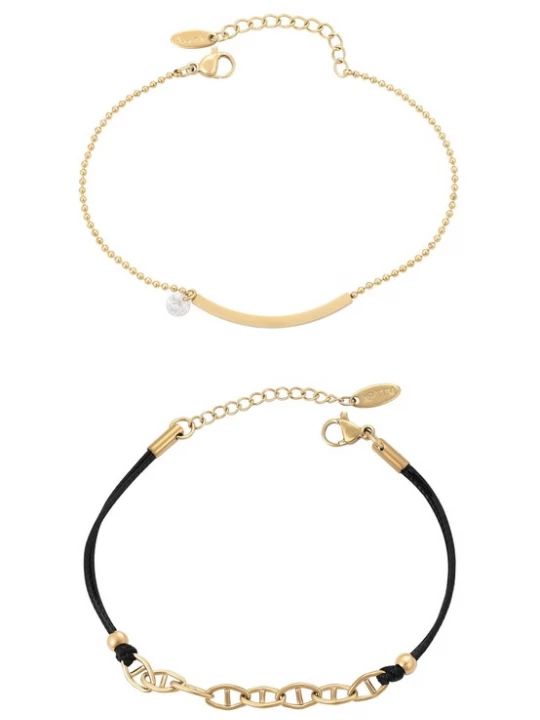 Foto van product faina Armband goud / zwart