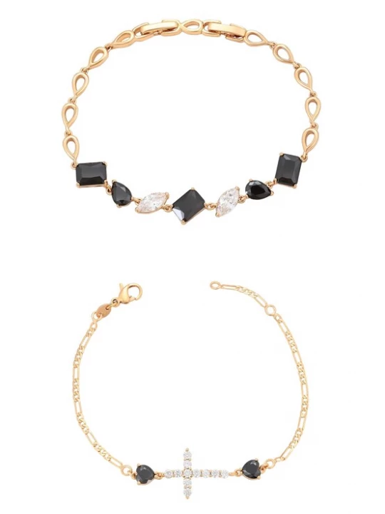Foto van product faina Armband goud / zwart