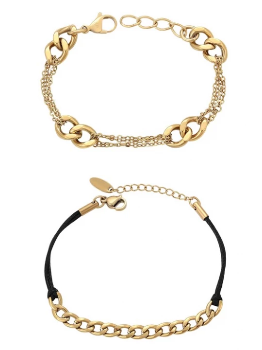 Foto van product faina Armband goud / zwart