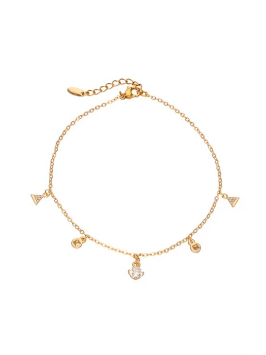 Foto van product Gaya Voetsieraden goud / transparant