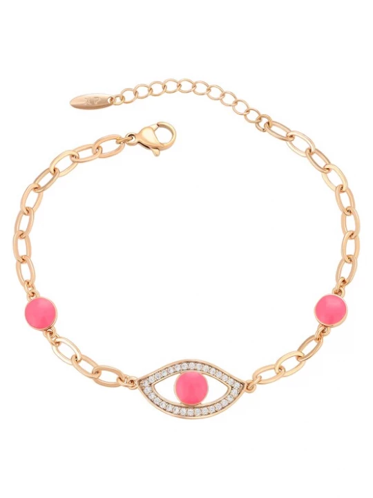 Foto van product faina Armband rose-goud / lichtroze / transparant