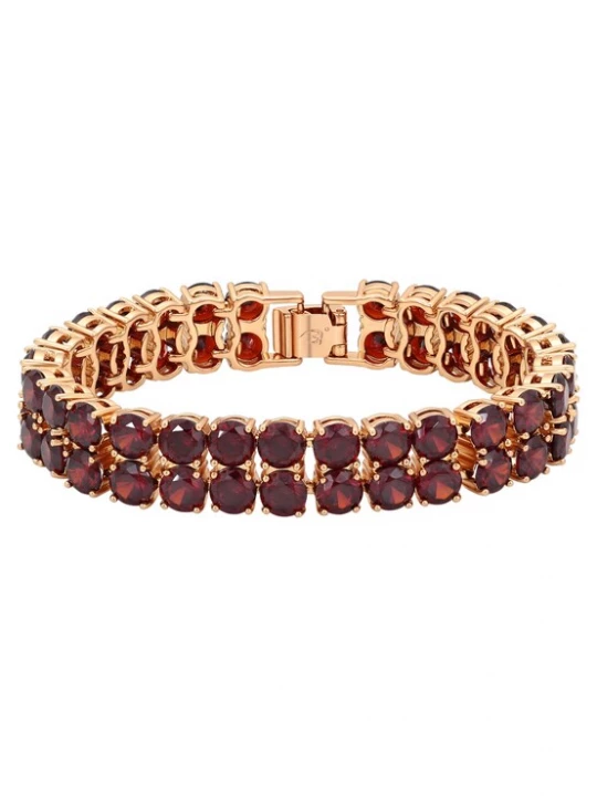 Foto van product NAEMI Armband goud / donkerrood