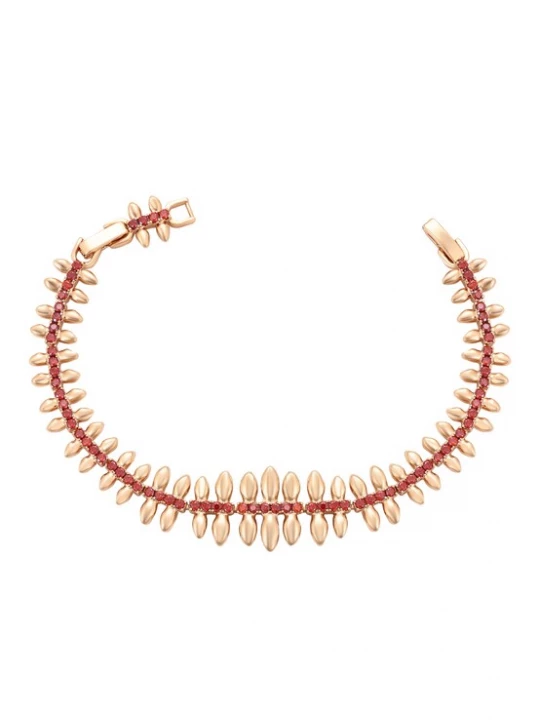 Foto van product faina Armband rose-goud / rood