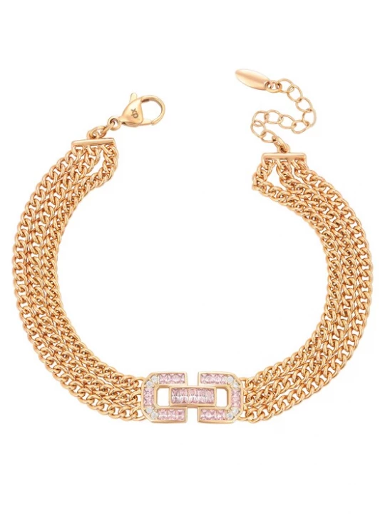 Foto van product NAEMI Armband goud / pink / transparant