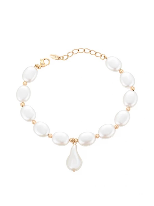 Foto van product NAEMI Armband goud / parelwit