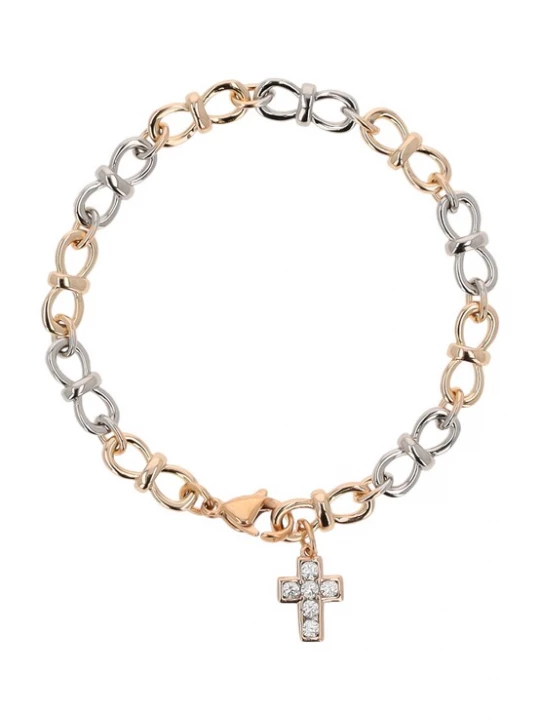 Foto van product faina Armband rose-goud / zilver