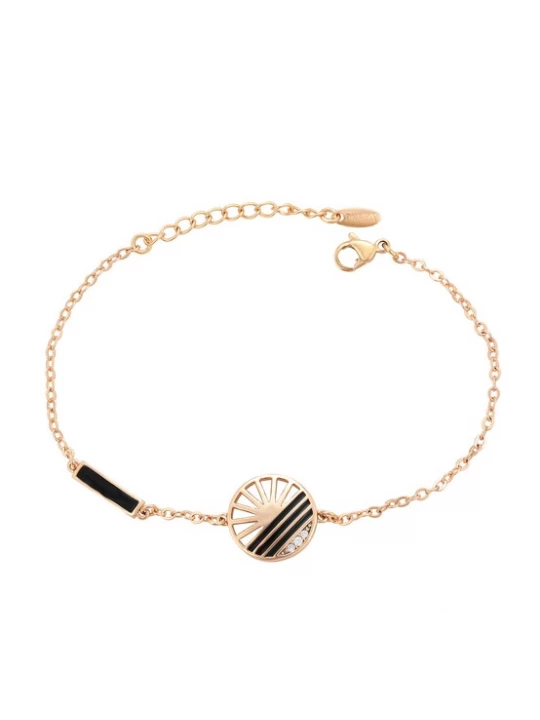 Foto van product Gaya Armband rose-goud / zwart
