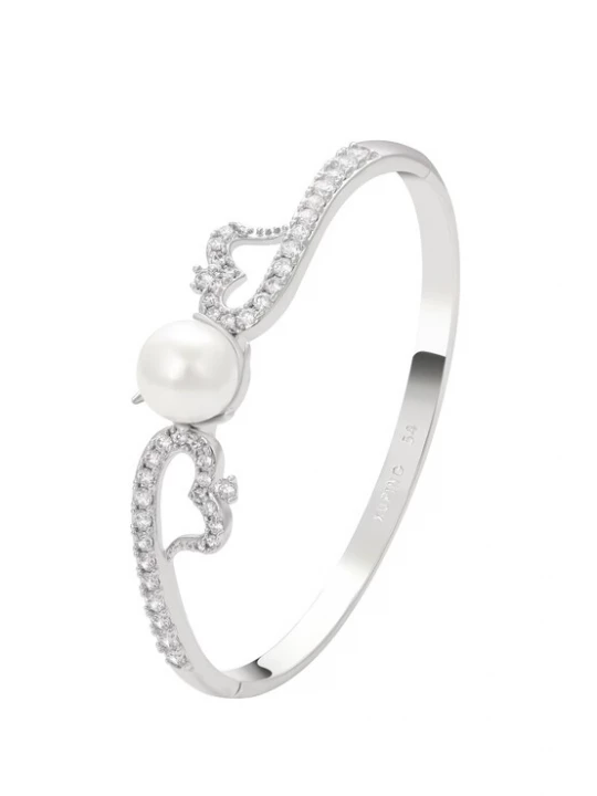 Foto van product NAEMI Armband zilver / parelwit