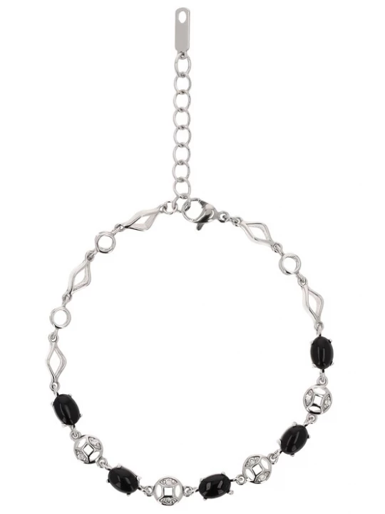 Foto van product Gaya Armband zwart / zilver