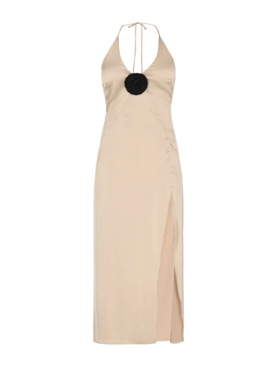 Foto van product faina Avondjurk beige / zwart