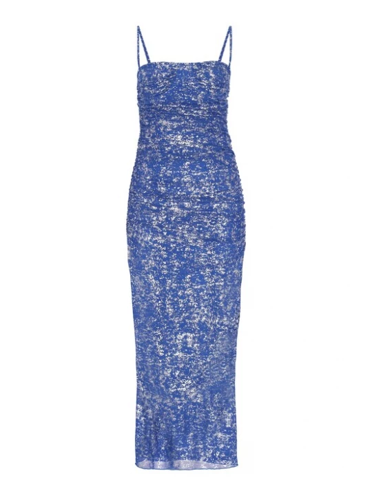 Foto van product faina Avondjurk donkerblauw / wit