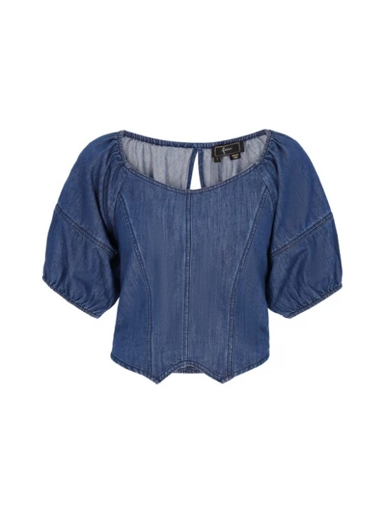 Foto van product faina Blouse blauw denim