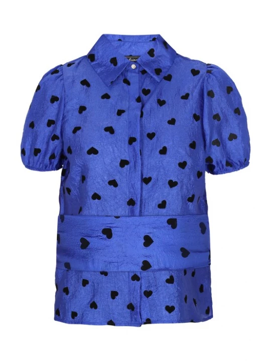 Foto van product faina Blouse 'Fashion Look' blauw / zwart