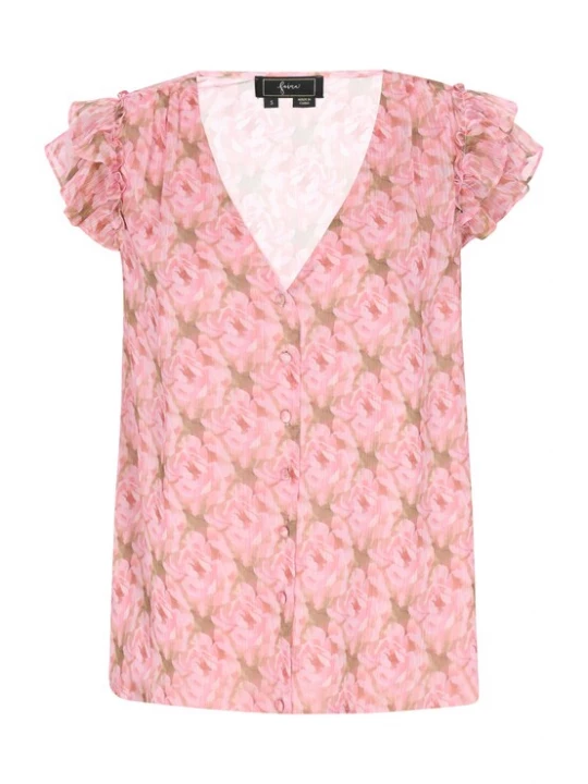 Foto van product faina Blouse 'Fashion Look' donkerbeige / rosa / oudroze