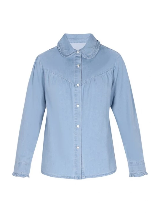 Foto van product NALLY Blouse blauw denim