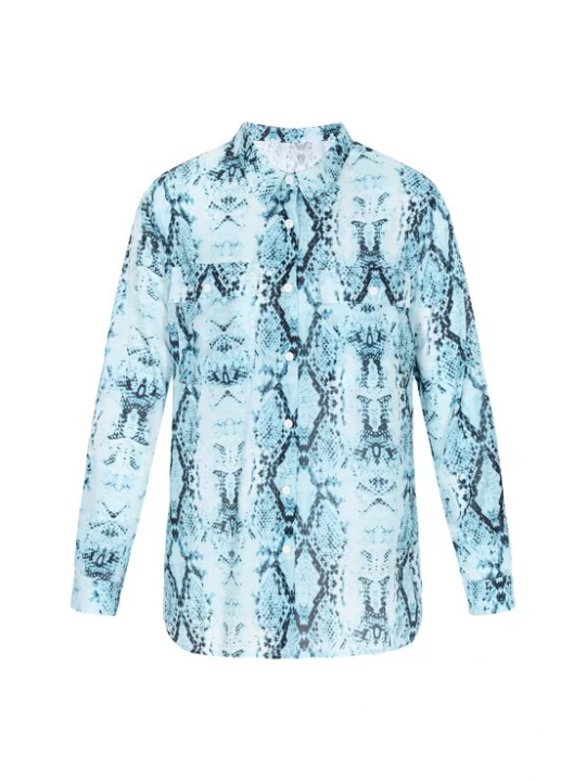 Foto van product faina Blouse 'Fashion Look' lichtblauw / zwart