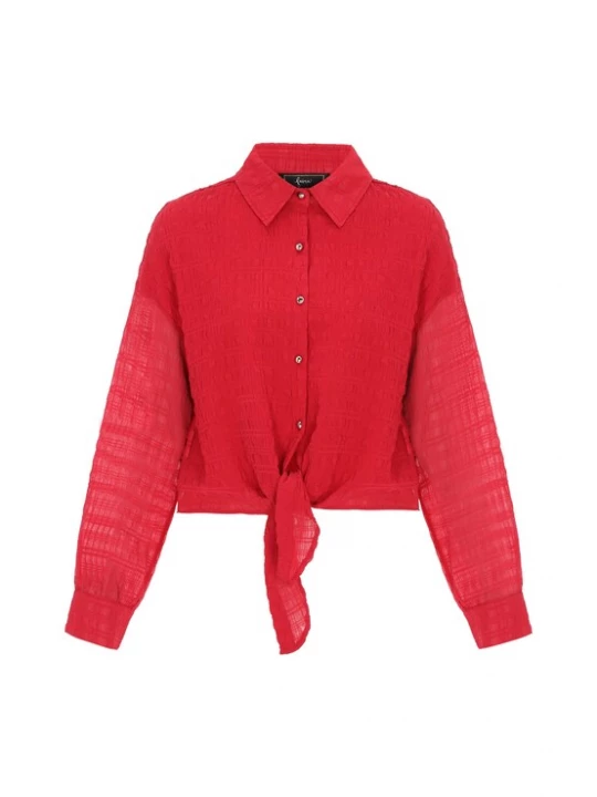 Foto van product faina Blouse 'Festive' rood
