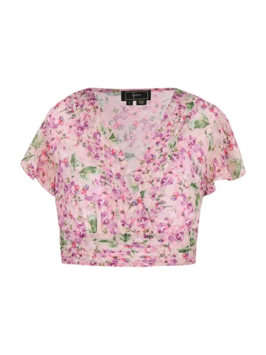 Foto van product faina Blouse groen / lila / pink