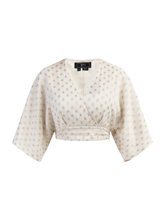 Foto van product faina Blouse 'Minya' goud / zilver / wolwit