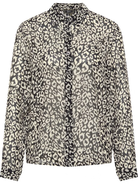 Foto van product faina Blouse zwart / wolwit