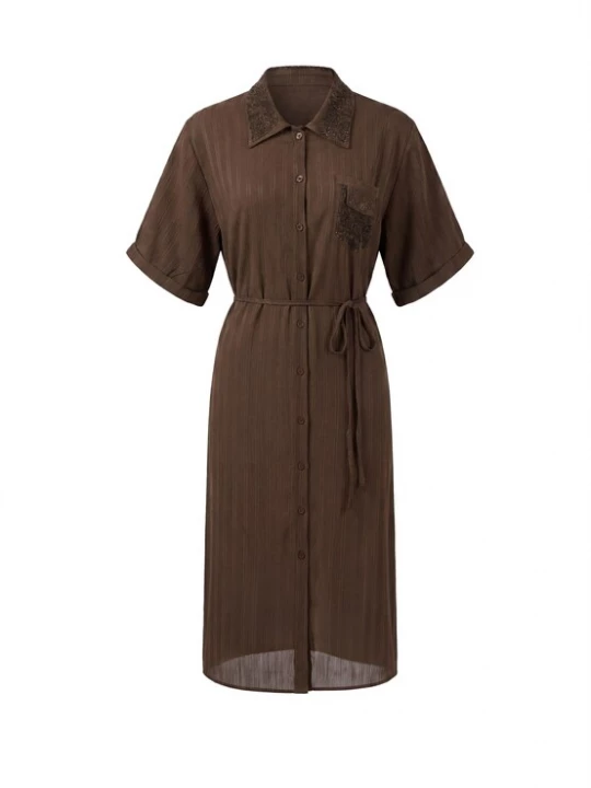 Foto van product faina Blousejurk bruin