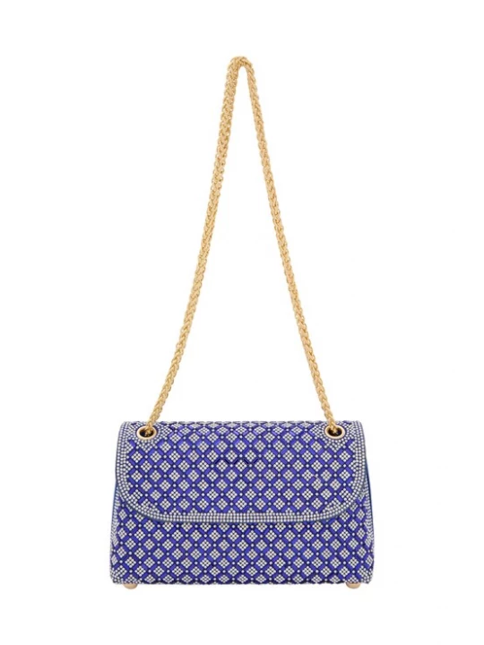 Foto van product faina Clutch blauw / wit