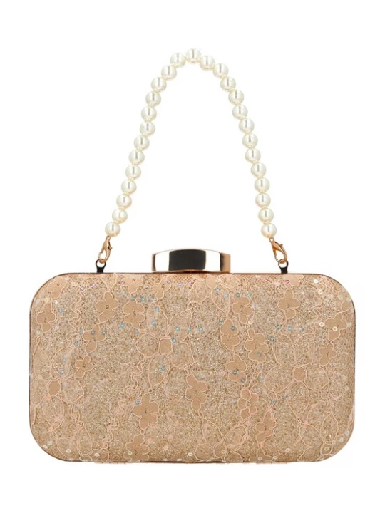 Foto van product faina Clutch camel / goud / wit