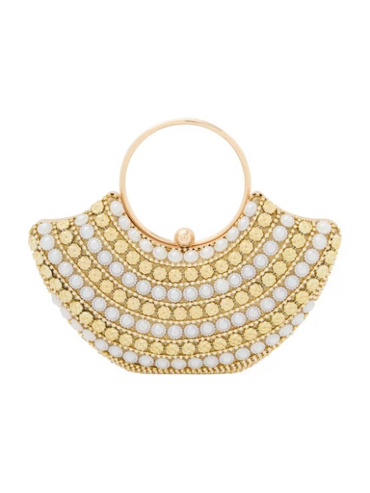 Foto van product faina Clutch ecru / parelwit