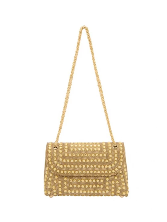 Foto van product faina Clutch goudgeel / goud