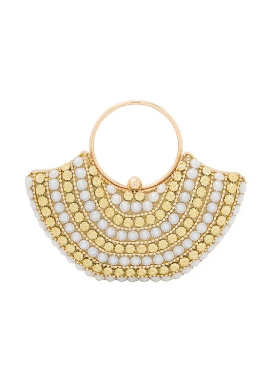 Foto van product faina Clutch beige / zilver
