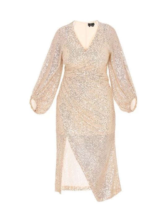 Foto van product faina Cocktailjurk beige