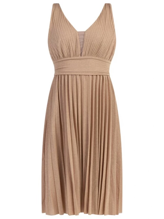 Foto van product faina Cocktailjurk chamois / goud