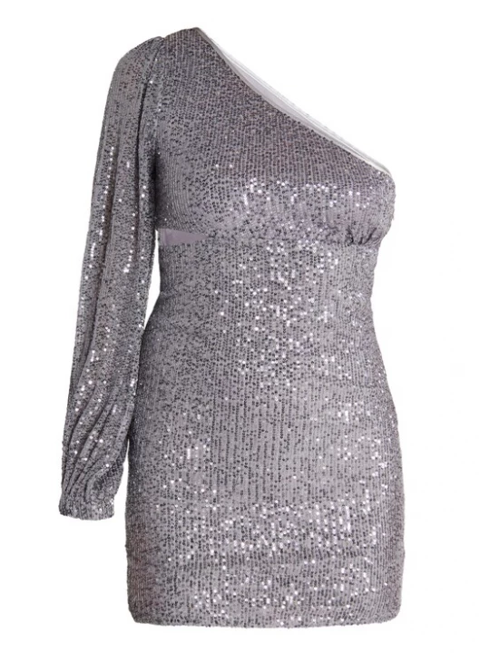 Foto van product faina Cocktailjurk 'Imane' zilvergrijs