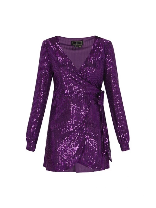 Foto van product faina Cocktailjurk purper