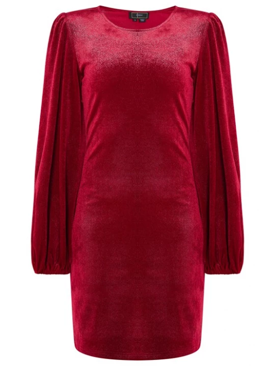 Foto van product faina Cocktailjurk wijnrood
