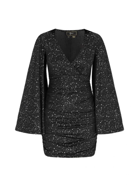 Foto van product faina Cocktailjurk zwart / zilver