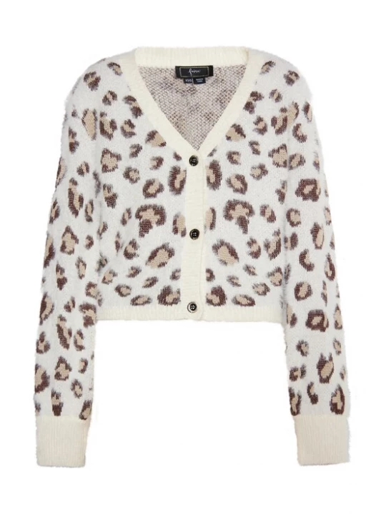 Foto van product faina Gebreid vest beige / bruin / wit