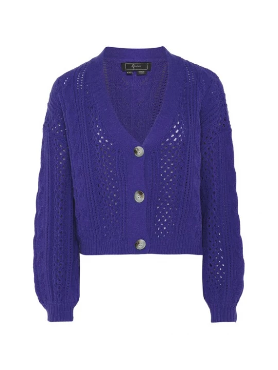 Foto van product faina Gebreid vest blauw