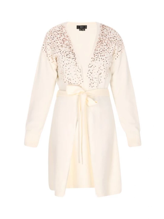 Foto van product faina Gebreid vest brons / offwhite