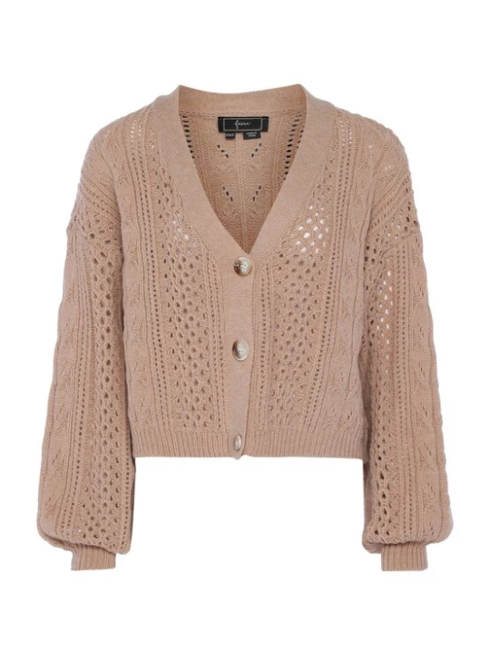 Foto van product faina Gebreid vest camel