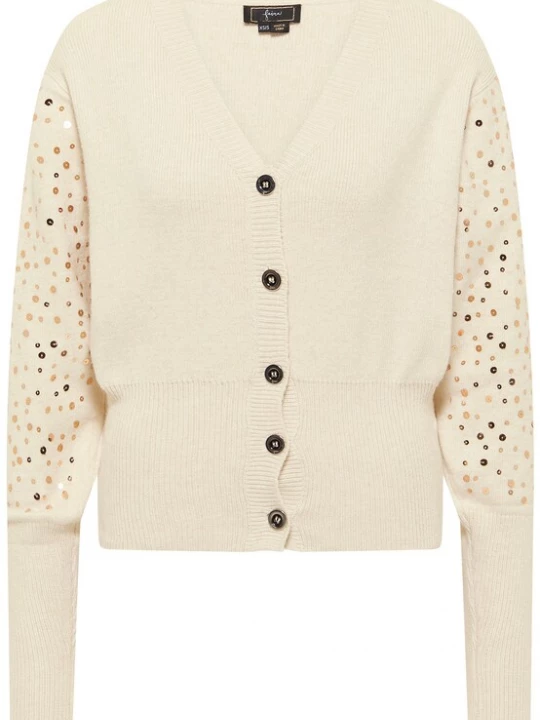 Foto van product faina Gebreid vest champagne
