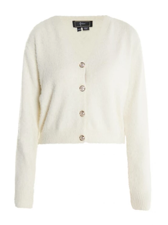 Foto van product faina Gebreid vest 'Dedica' wolwit