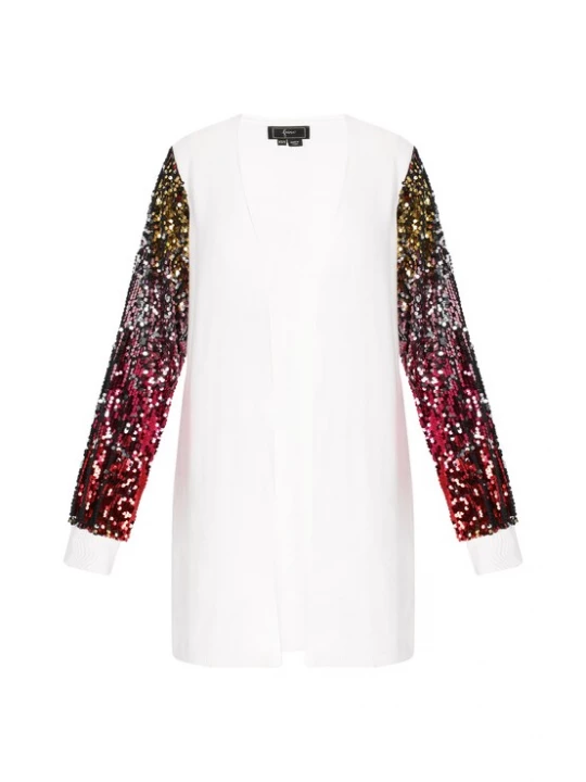 Foto van product faina Gebreid vest gemengde kleuren / offwhite