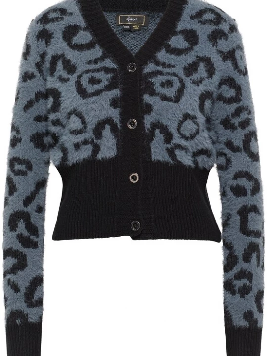Foto van product faina Gebreid vest grijs / zwart